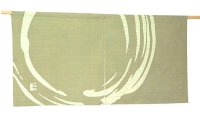 Kyoto Noren SB Japanese Rozome wax resist textile blackishgreen 85cm x 43cm