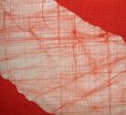 Photo3: Kyoto Noren SB Japanese batik door curtain En Enso Circle verm.red 85cm x 150cm