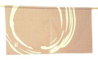 Kyoto Noren SB Japanese batik door curtain Maru Round lavender gray 85cm x 43cm
