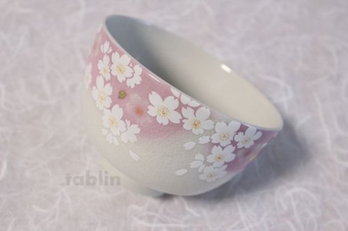 Other Images3: Kutani porcelain tea bowl gold leaf sakura chawan Matcha Green Tea Japanese