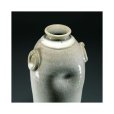 Photo11: Hagi ware Senryuzan climbing kiln Japanese vase dimple en H23cm