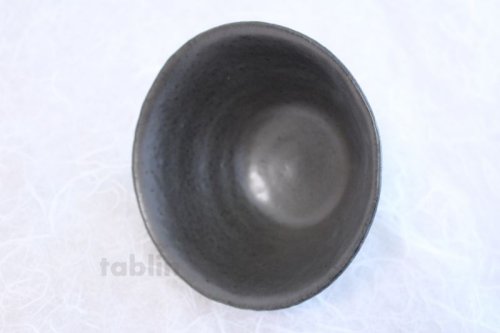 Other Images1: Tokoname ware Japanese tea bowl black glaze mon chawan Matcha Green Tea