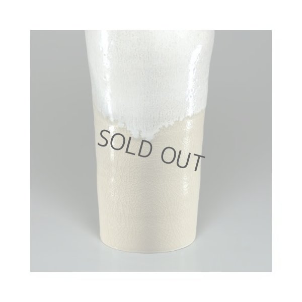 Photo7: Hagi ware Senryuzan climbing kiln Japanese vase dimple en H23cm