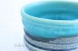 Photo4: Minoyaki ware tea bowl Turquoise blue mat tabi chawan Matcha Green Tea Japan (4)