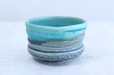 Photo1: Minoyaki ware tea bowl Turquoise blue mat tabi chawan Matcha Green Tea Japan (1)