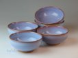 Photo1: Hagi ware Japanese bowls Coloring glaze W120mm set of 5 (1)