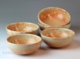 Photo5: Hagi ware Japanese bowls Gohonde W110mm set of 5 (5)