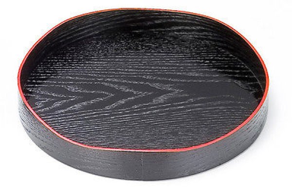 Photo5: Japanese tea ceremony Yamamichi-bon lacquered wood tray