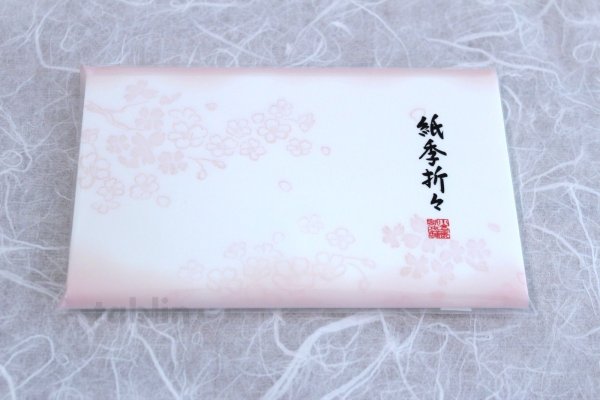 Photo3: JAPANESE TEA CEREMONY KAISHI paper Sakura Cherry blossoms printed 30 sheets