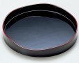 Photo1: Japanese tea ceremony Yamamichi-bon wood tray Echizen Urushi lacquer (1)