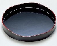 Japanese tea ceremony Yamamichi-bon wood tray Echizen Urushi lacquer