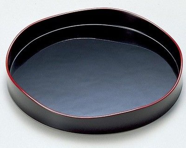 Photo1: Japanese tea ceremony Yamamichi-bon wood tray Echizen Urushi lacquer