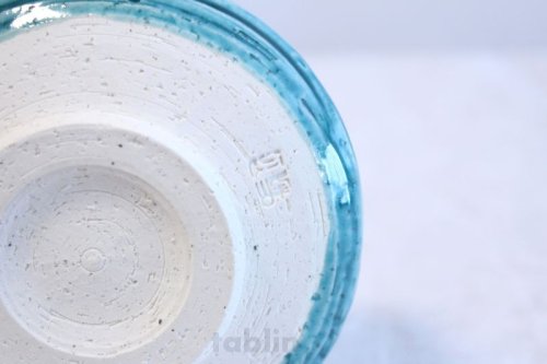 Other Images2: Tokoname ware Japanese matcha tea bowl chawan wan turquoise blue waters iguchi