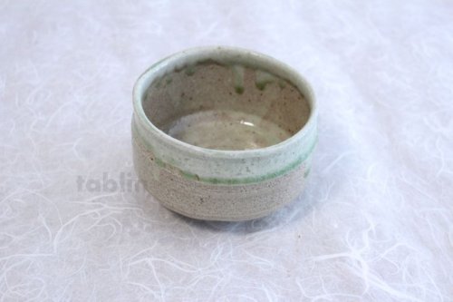 Other Images1: Tokoname ware Japanese matcha tea bowl YT nagashi green glaze