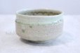 Photo1: Tokoname ware Japanese matcha tea bowl YT nagashi green glaze (1)