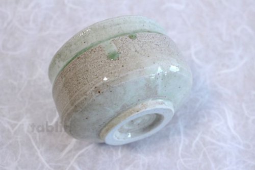 Other Images3: Tokoname ware Japanese matcha tea bowl YT nagashi green glaze