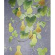 Photo2: Kyoto Noren MS Japanese door curtain Hyoutan Gourds blue 85 x 150cm (2)