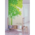 Photo1: Kyoto Noren MS Japanese door curtain Green Ecology green 85 x 150cm (1)