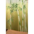 Photo3: Kyoto Noren MS Japanese door curtain Takebayashi Bamboos green 85 x 150cm (3)