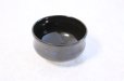 Photo3: Kiyomizu Kyoto porcelain Japanese matcha tea bowl chawan Rinzan black blue-dot (3)