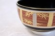 Photo1: Kiyomizu gold silver bamboo ninsei Jyuraku Japanese matcha tea bowl chawan (1)