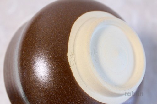 Other Images2: Kiyomizu Kyoto porcelain Japanese matcha tea bowl chawan Rinzan brown