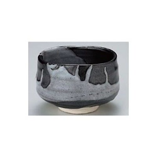 Other Images3: Mino ware tea bowl Kurohaku nagashi kibo san Japanese chawan tea ceremony