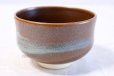 Photo1: Kiyomizu Kyoto porcelain Japanese matcha tea bowl chawan Rinzan brown (1)