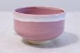 Photo3: Kiyomizu Kyoto porcelain Japanese matcha tea bowl chawan Rinzan pink (3)