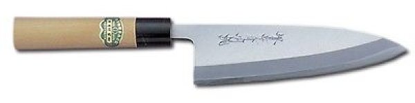 Photo11: SAKAI TAKAYUKI Japanese knife Tokujou Yasuki white-2 steel Deba any size