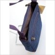 Photo5: Japanese dyeing Kakishibu persimmon tannin shoulder bag handmade aizome W25cm (5)