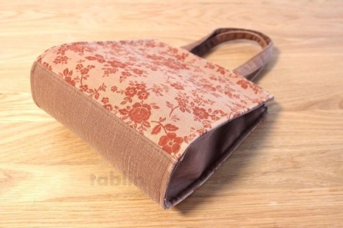 Other Images1: Japanese dyeing Kakishibu persimmon tannin TOTE hand bag handmade liba red