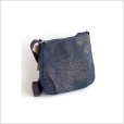 Photo1: Japanese dyeing Kakishibu persimmon tannin shoulder bag handmade aizome W25cm (1)