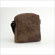 Photo3: Japanese dyeing Kakishibu persimmon tannin shoulder bag handmade craka W24cm (3)