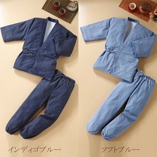 Other Images3: Japanese Separated Kimono traditional style denim cotton SAMUE for Men