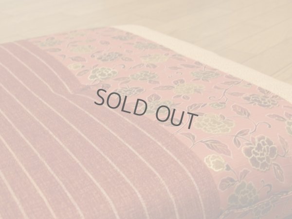 Photo2: Shantan Japanese Cushion IC komaki flower rose red 55 x 59cm