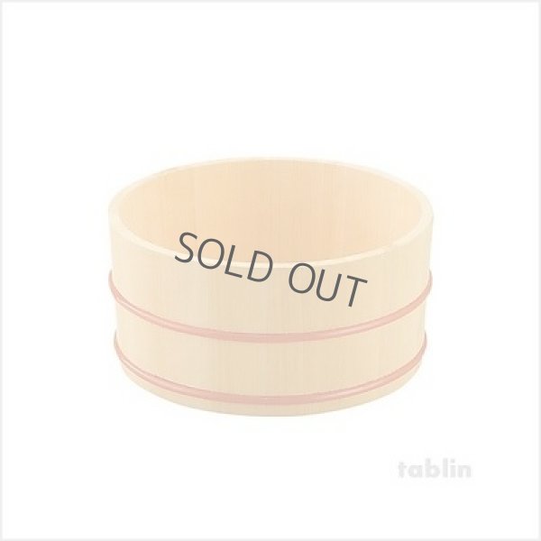 Photo8: Japanese natural wood Basin sawara resin hoop D22.5cm