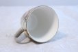 Photo4: Kutani porcelain Japanese tea coffee cups M3 Hanazume set of 2 (4)