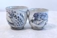 Photo1: Kutani porcelain Fugu Masato Tanaka Yunomi Japanese tea cup (set of 2) (1)
