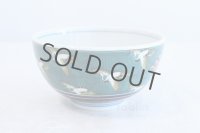 Kutani porcelain Japanese Rice Soup Noodle bowl crane karuta Seiko kiln D164mm