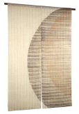Photo2: Noren Mitsuru Japanese linen door curtain Kakishibu kando nishike 88 x 150cm (2)