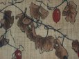 Photo2: Noren Mitsuru Japanese linen door curtain Kakishibu Trichosanthes 88 x 150cm (2)