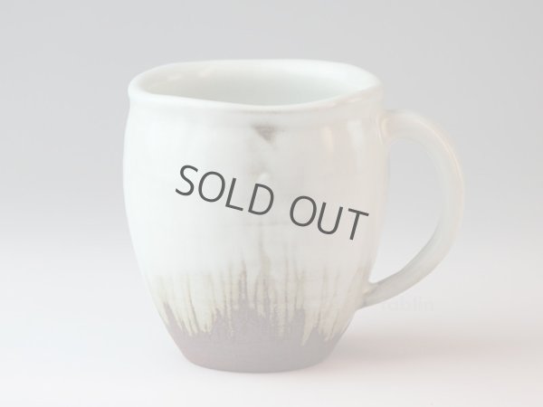 Photo10: Hagi yaki ware Japanese pottery mug coffee cup mei white 370ml