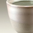 Photo2: Hagi Senryuzan climbing kiln Japanese pottery sake cup wine glass kake H9.5cm (2)