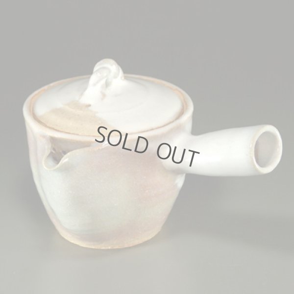Photo12: Hagi ware Senryuzan climbing kiln Japanese tea pot kyusu Kake hen 400ml