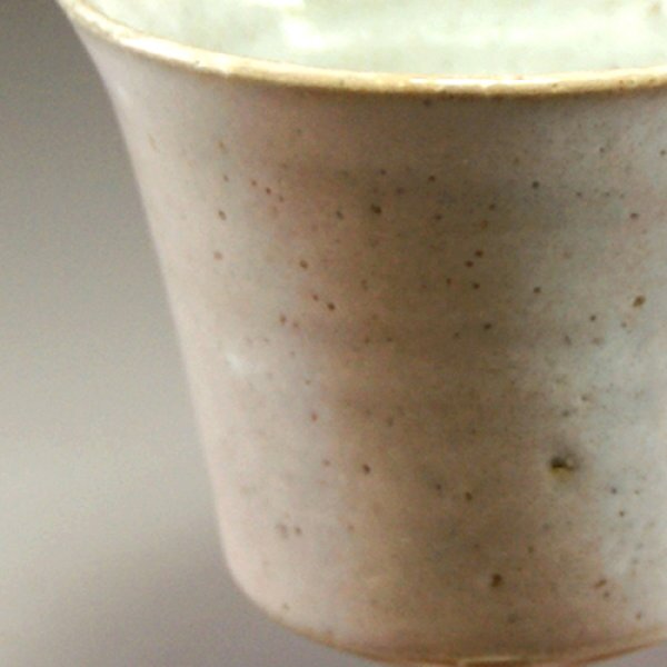 Photo2: Hagi Senryuzan climbing kiln Japanese pottery sake cup wine glass yohen H9.5cm