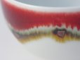 Photo2: Arita porcelain Japanese tea cups silk road red Shinemon kiln 170ml (2)