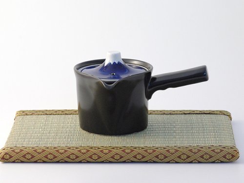 Other Images2: Arita porcelain Japanese tea pot kyusu Mt. Fuji blue Tokushiti kiln 320ml