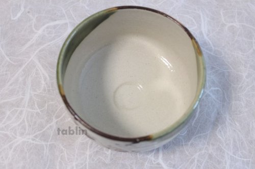 Other Images2: Mino yaki ware Japanese tea bowl Oribe tadasaku wata mi chawan Matcha Green Tea