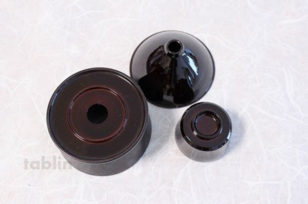 Photo3: Chajyogo funnel plastic lacquering for chaire and Natsume tea caddy
